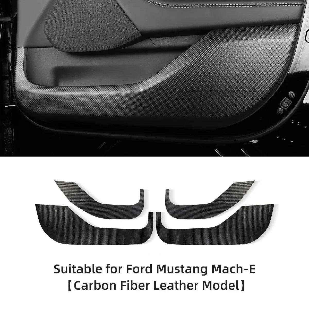 

Car Door Anti Kick Sticker for Ford Mustang Mach-E Kids Anti-Kick Anti-Dirty Leather Protective Cover Film Car Interior Stickers