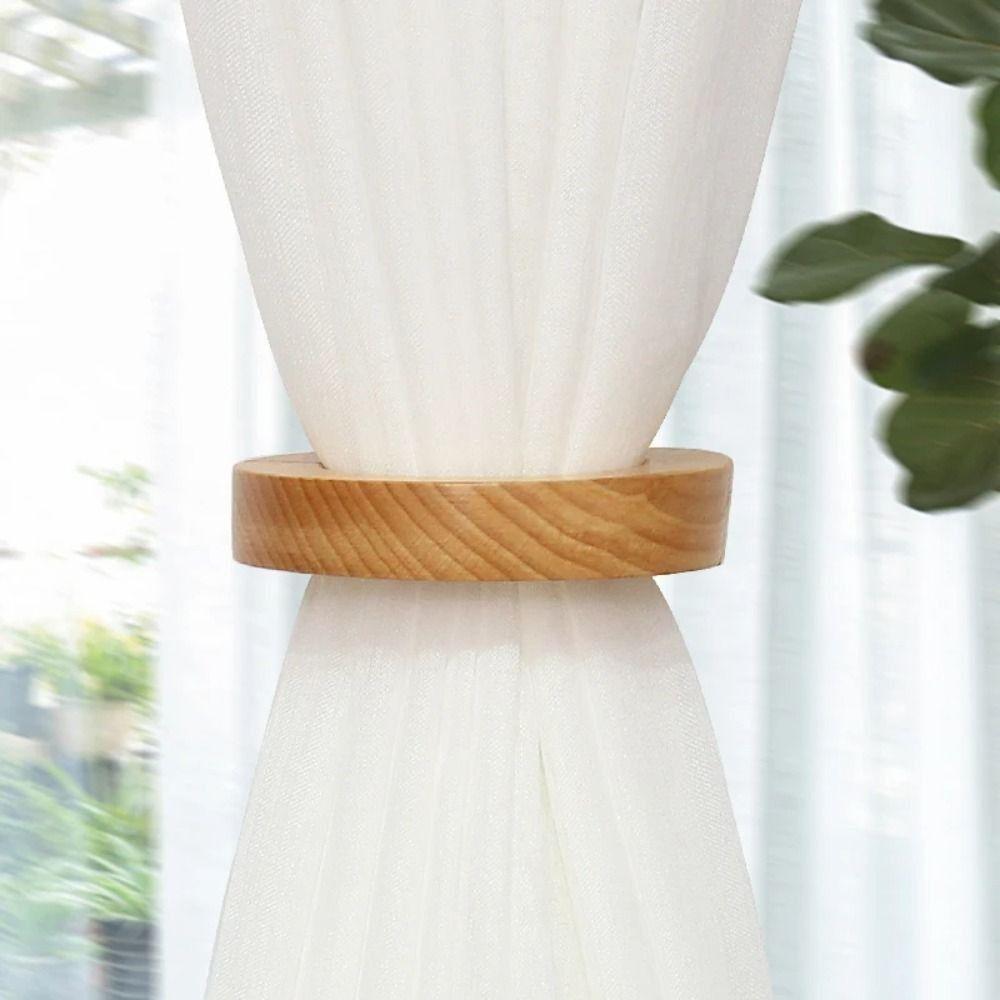Rotating Window Screen Ring Magnetic Clip Curtain Tie Fashion Curtain Strap Holding Curtain
