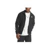 Reebok High Street American Brand Logo Letter Splicing Color Block Casual Woven Retro Stand Collar Jacket Unisex Jacket Black 24SRM101UGH0