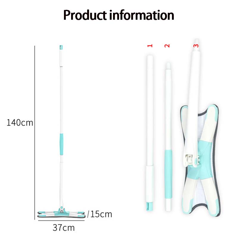 360°Rotatable Flat Mop Floor Cleaning Household Lazy Mop Cleaning Tools X-type  Floor Hand-free Spin Squeeze Mop