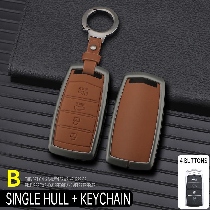 Genesis Key Case Metal Protective Shell for GV70, G80, GV80, G90 Cars