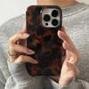 Retro Bursztynowa Tekstura Laserowe Etui na Telefon Dla iPhone 17 16 15 Pro Max 14 13 12 11 XS XR X 7 8 16 Plus Odporne na Wstrząsy Silikonowe Miękkie Etui