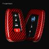 Carbon Fiber Car Key Cover For Toyota 8Th Generation Prado Yize Chrnew Vios Key Cover Fob Shell Accessories
