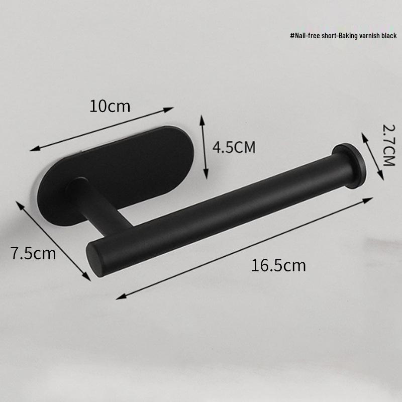 Suport de perete din oțel inoxidabil fără cuie pentru hârtie igienică și șervețele de bucătărie