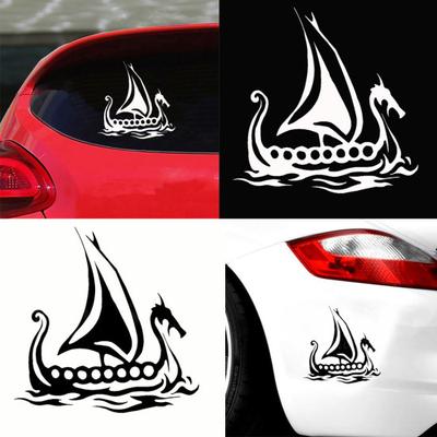 Vikingschip auto motorfiets reflecterende vrachtwagen laptop sticker stickers decoratie