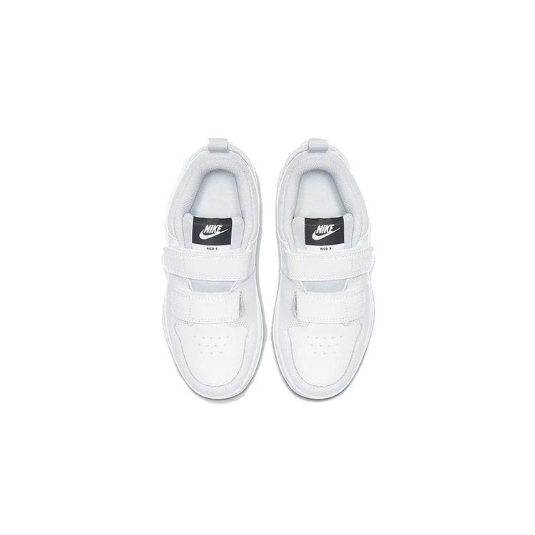 Nike Pico 5 Abrasion Resistant Low top Kids' Skateboarding Shoes White Children Aged 3 7 Years Old AR4161-100