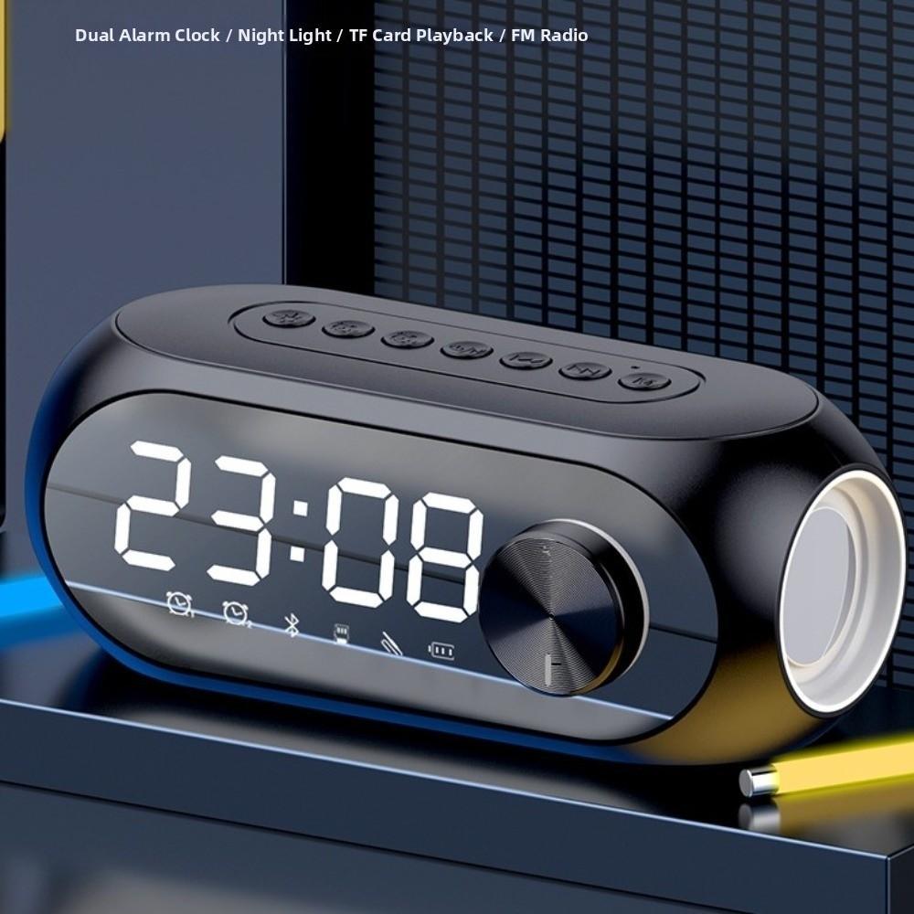 Wireless Radio FM Music Player Rechargeable Heavy Subwoofer BT Speaker Car Alarm Clock Car Use