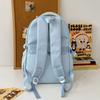 High-value Burden-reducing Schoolbag Female College Student, Contrasting Color Large-capacity Backpack Male Junior High School Niche Backpack