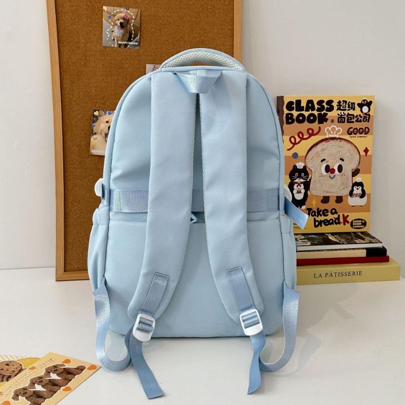 High-value Burden-reducing Schoolbag Female College Student, Contrasting Color Large-capacity Backpack Male Junior High School Niche Backpack