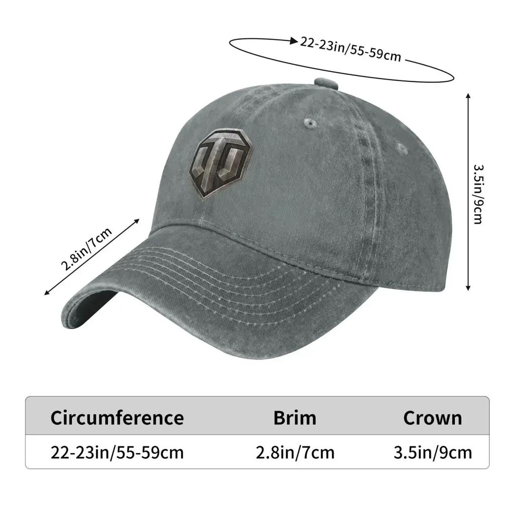 World Of Tanks Fashion Baseball  Peaked  Men's Hat Women's  Mesh
