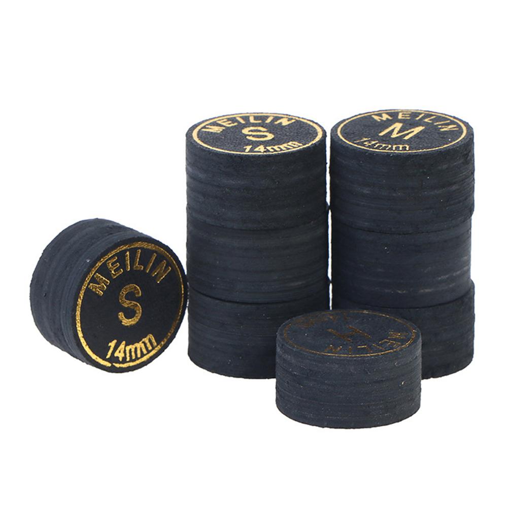 1PC H/M/S/SS 14MM Black Multi-Layer Pool Cue Tip For Nine Clubs Billiard Supplies