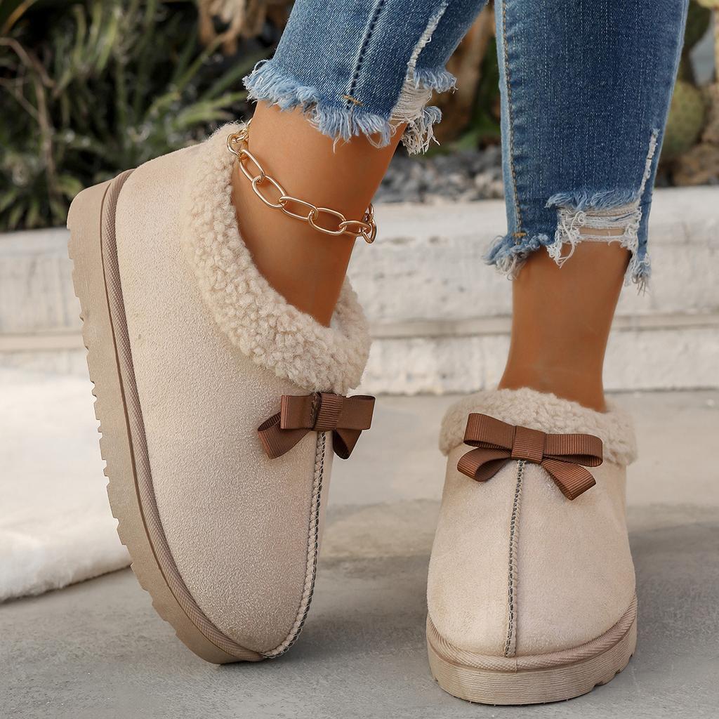 Fashion Women's Winter New Suede Waterproof Design Short Boots 2025 Casual Plus Velvet Thick Warm Thick Bottom Non-slip Women's Boots