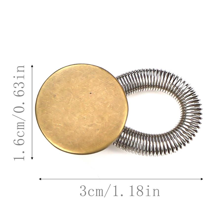 5 Stück Metall Elastische Feder Knopf Hosen Hosen Stretch Verlängerer Zubehör Taillenverlängerung Nähwerkzeug Jeans Knopf