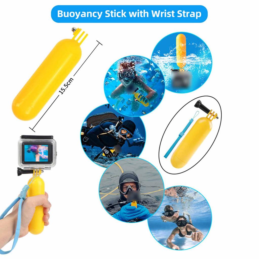 120 in 1 Action Camera Accessories Kit Sports Camera Accessories Set with Carrying Case Replacement for GoPro Hero 12