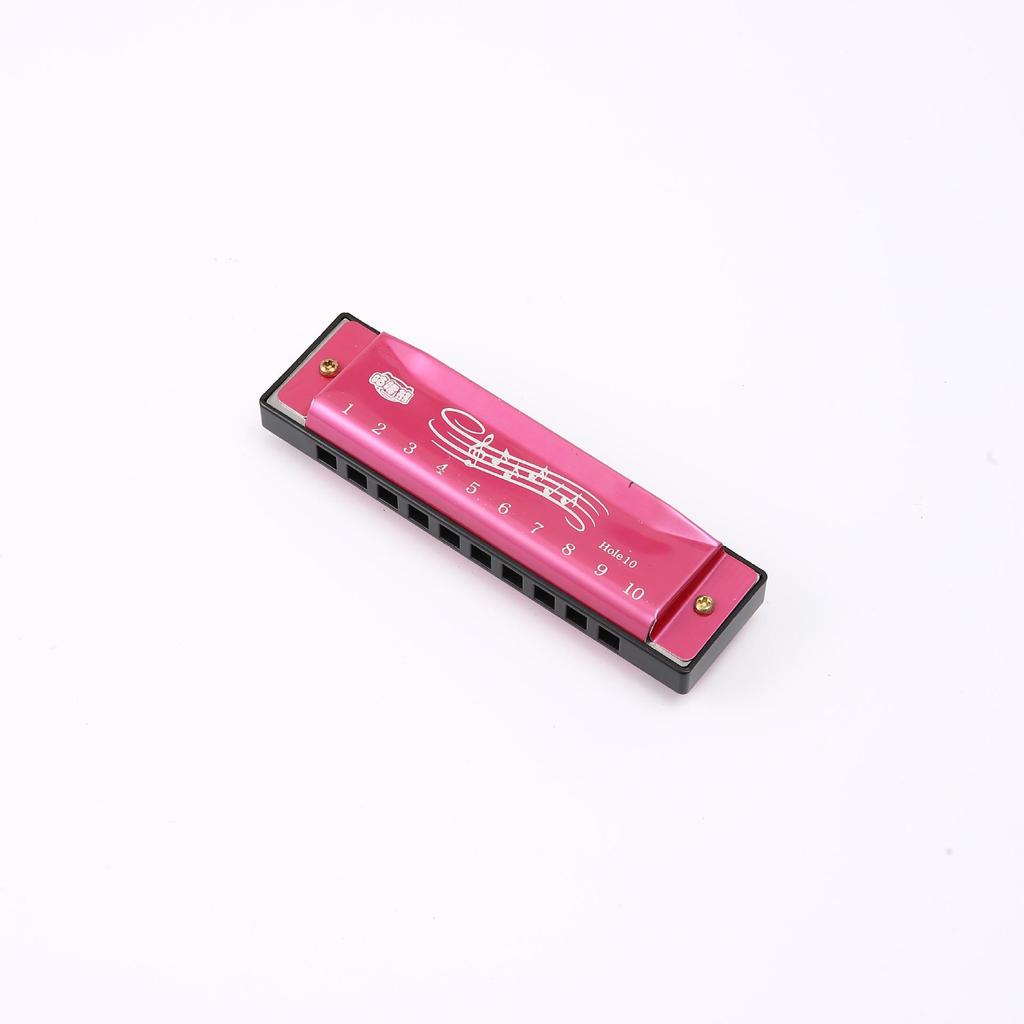 Kids' Cartoon Harmonica: 10-Hole Metal Sound Toy for Kindergarten and Primary School Music Learning