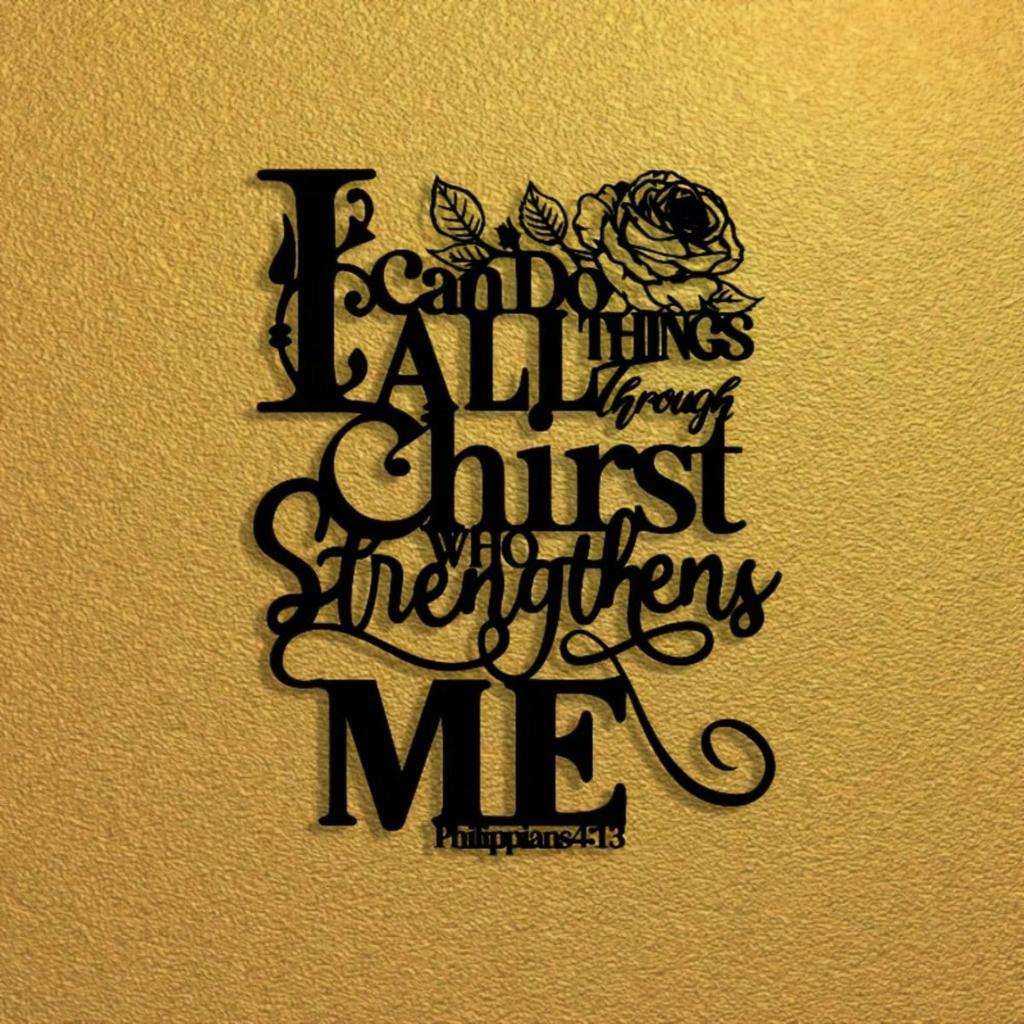 Metal Wall Plaque Inspirational Quote Home Office Decor Motivational Gift
