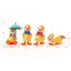(4 Pcs Duck Umbrella Miniature) Miniature Showpiece Set for Home Decor,Car Dashboard,Valentine,Living Room,Gifts Figurines,Cake Decoration Items