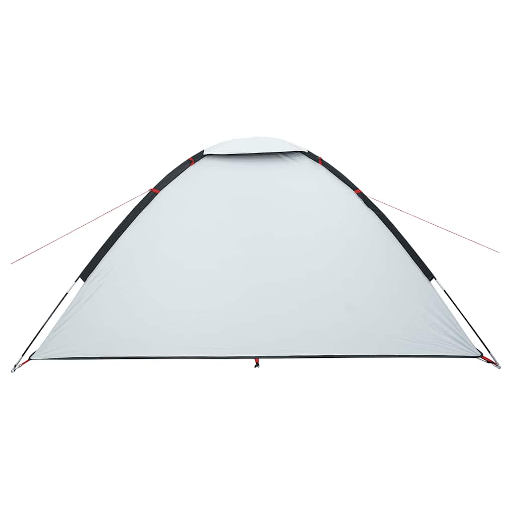 Dome Camping Tent for 4 Persons White & Dark Waterproof