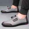 Mesh men's shoes summer hollow breathable mesh shoes one pedal men's casual soft sole light driving mesh shoes