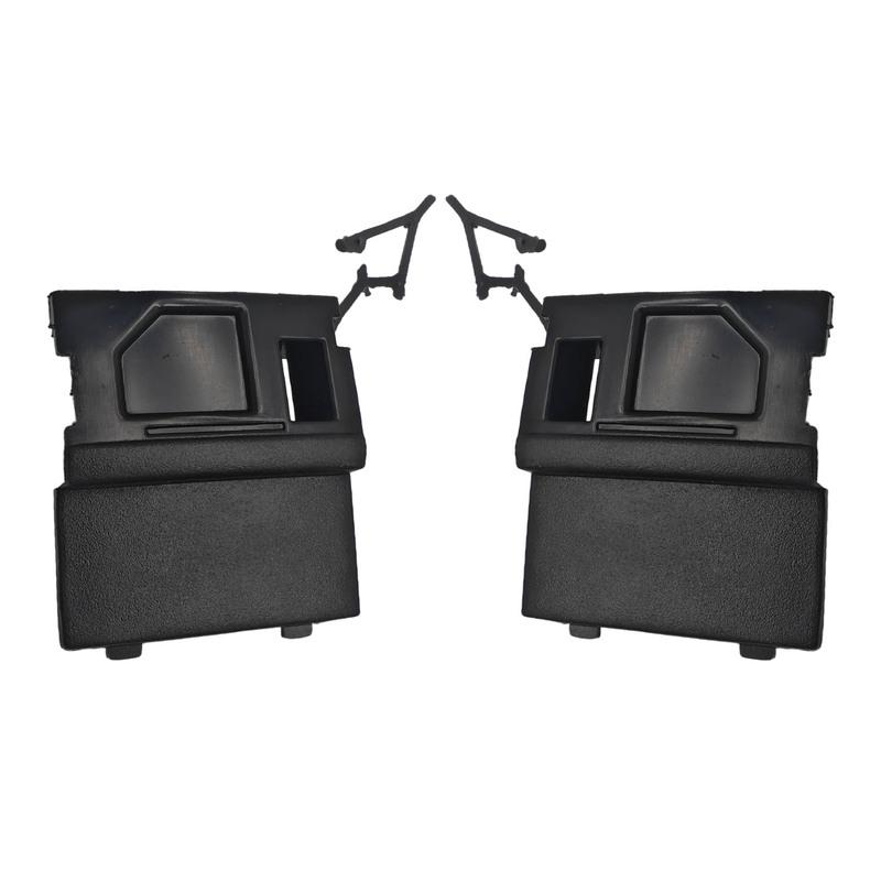 Left Right Front Bumper Tow Hook Eye Cover Cap for VW Touareg 2015-2018 7P6807185A 7P6807186A Unpainted One Set