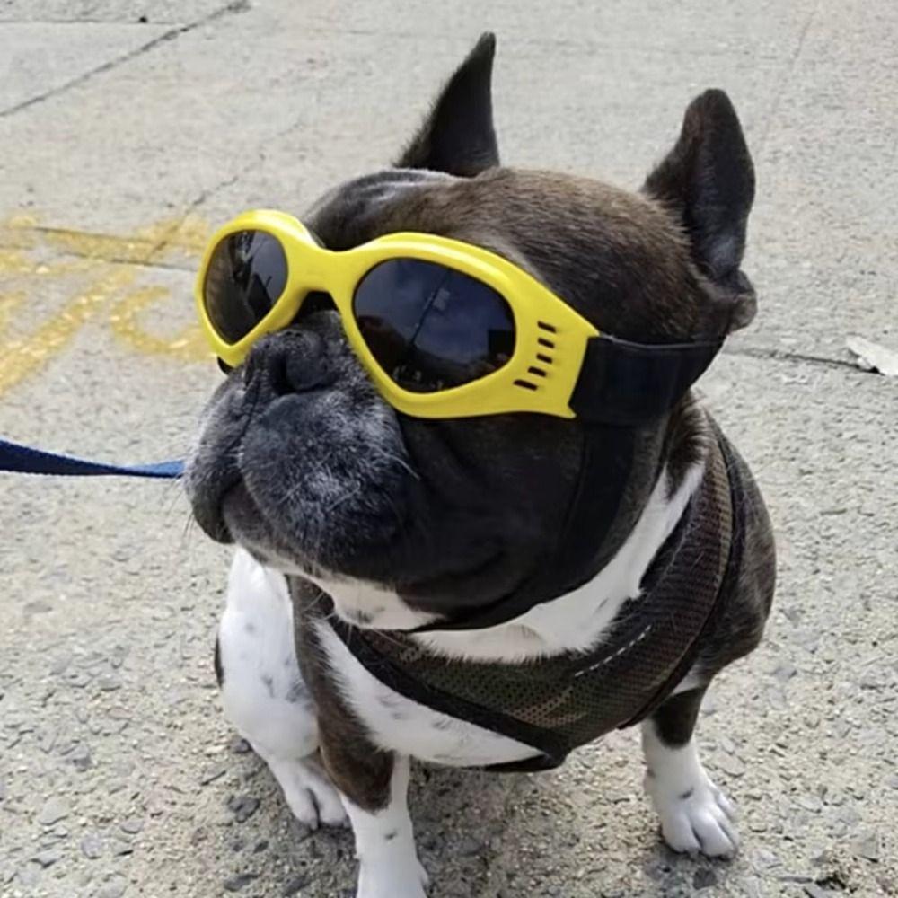 Fashion Foldable Pet Sunglasses Adjustable Air Hole Design Dogs Goggles Clear Vision Windproof Dog Eyewear Pet Grooming