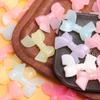 500g/bag About 230Pcs Handmade Acrylic Bowknots Beads Macaron Beading Materials 33*24mm DIY Fashion