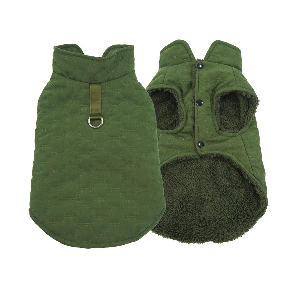 Streichel es neues Haustier Baumwollkleidung Samt Herbst und Winter Hundekleidung kleiner Hund warm als Bär Corgi-Kleidung kann geschleppt werden