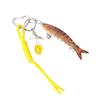 Articulated Fishing Lure Keyring Flexible Body Handmade Keychain Decoration Bag Accessory for Fishing Enthusiast