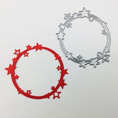 Acciaio al Carbonio Ampia Applicazione Stella Cerchio Fustelle Metalliche Robuste e Durevoli Facili