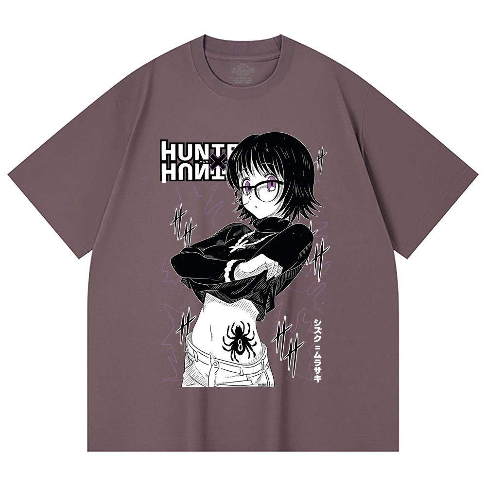 230 Gsm 100% Cotton HXH V9 Shizuku Print Unisex Heavy Cotton T Shirt