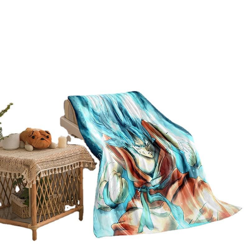 Riman Dragon Ball Series Flannel Blanket 3D Printed Sofa Blanket Thickened Blanket