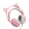 Somic Headset Mikrofon Kopfbügel 7.1-Kanal Haupt-USB Broadcast Rosa Licht für E-Sport