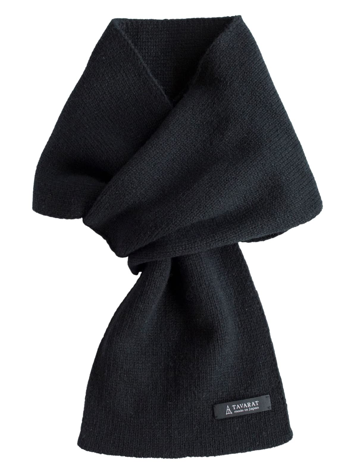 

TAVARAT Кашемировый компактный мини-шарф мужской, шарф за 3 секунды, 100% Япония, (черный) чёрный