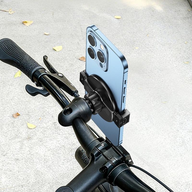 2 in 1 Cellphone Clamp with 17mm Ball Head Smartphone Mount Adapter Magnetic Mount Holder Stand Universal Quick Install