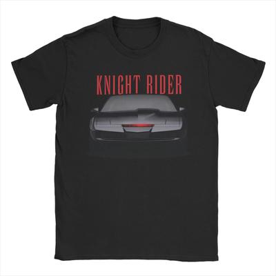 KITT Knight Rider T-Shirt für Herren Neuheit Reines Baumwoll-T-Shirt Rundhals Kurzarm T-Shirts Geschenkidee Kleidung