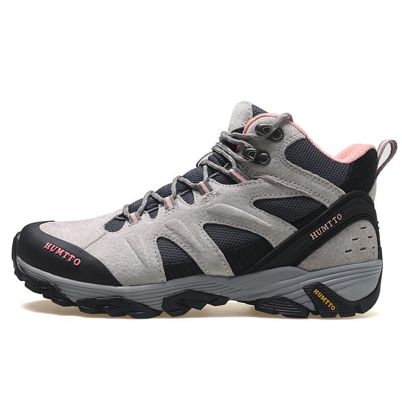Hantu high-top hiking hiking shoes autumn and winter new non-slip shock-absorbing sports and leisure shoes leather waterproof outdoor