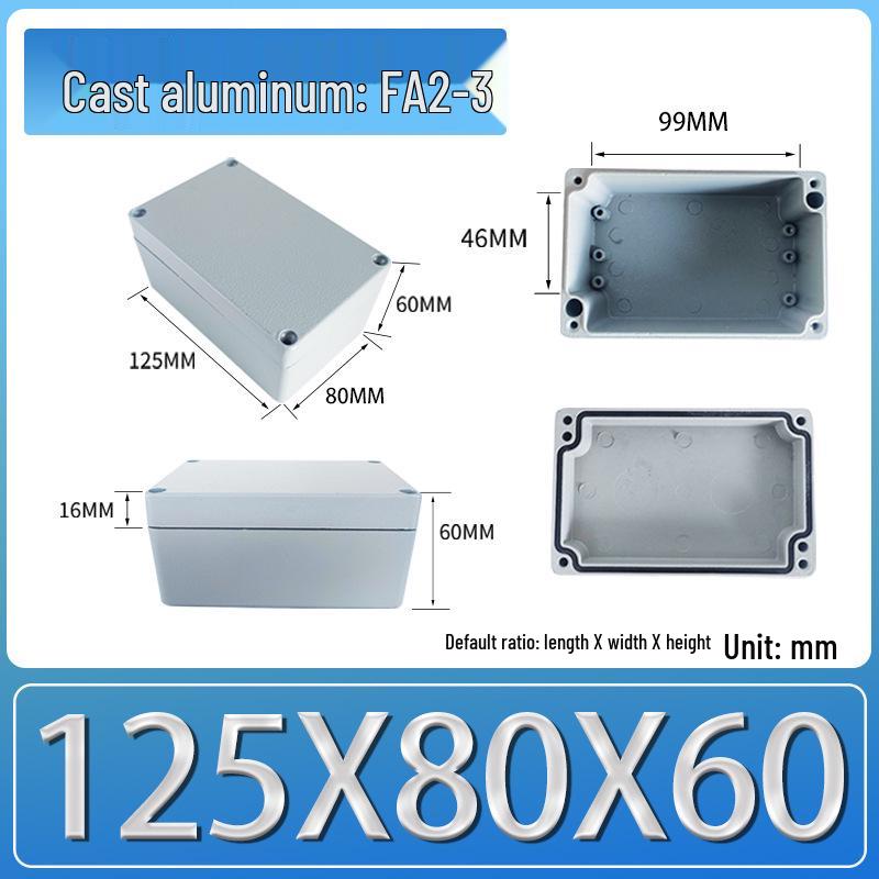 IP66 Outdoor Explosion-Proof Waterproof Aluminum Junction Box with Customizable Terminal Button Holes