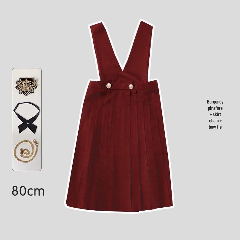 Japonská JK uniforma šaty set: Autentická dlouhá sukně chránící prsa pro mladé dámy od Hu Mu Tao