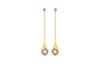 Metal, Swarovski Crystal Earrings Women's Gold 5409723