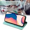 Coque de protection - Samsung - Galaxy A55 5G - Cuir PU Papillon - Vert - Semi-rigide