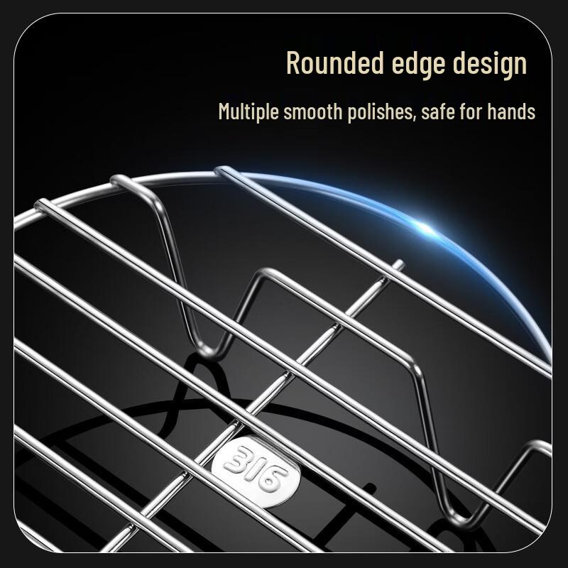 316 Stainless Steel Low Foot Steamer Rack