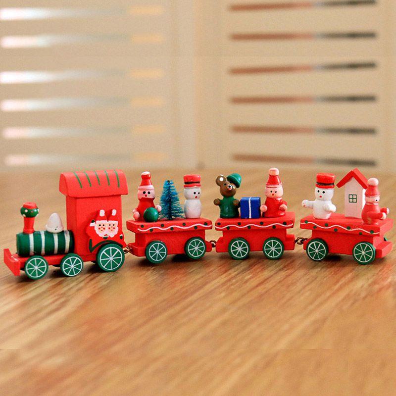 Enchanting Xmas Wooden Train Ornament For Kids Christmas Tree Decoration Delight