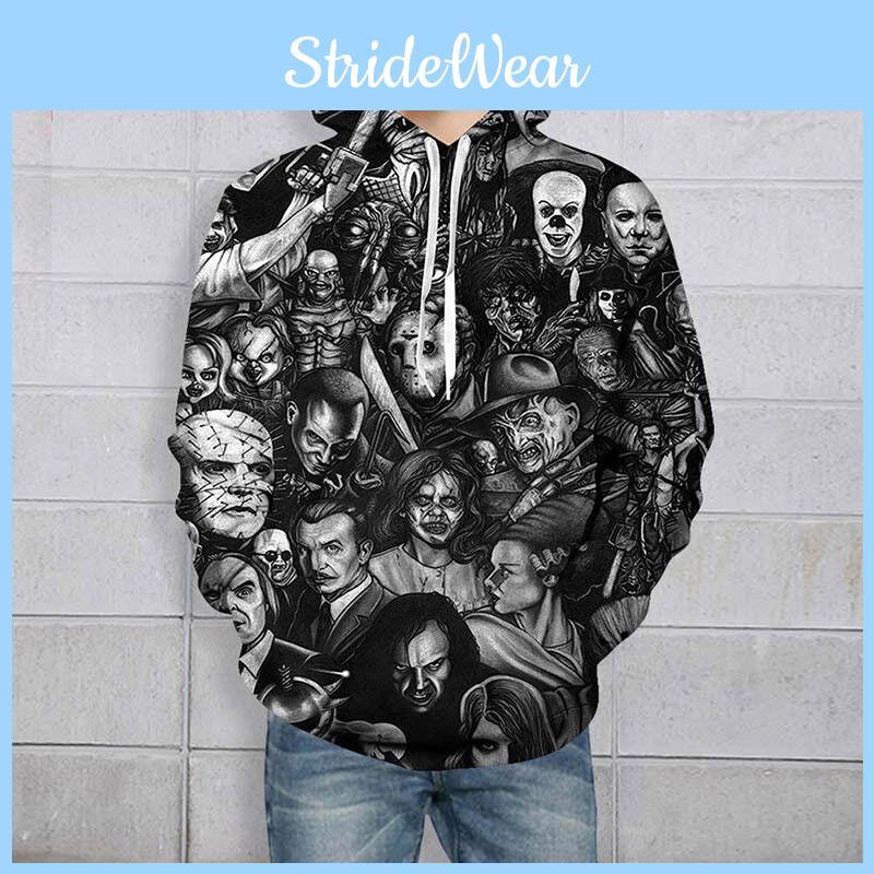 Soft And Comfortable 3d Printed Skull Hoodie For Men And Women With Drawstring Hood