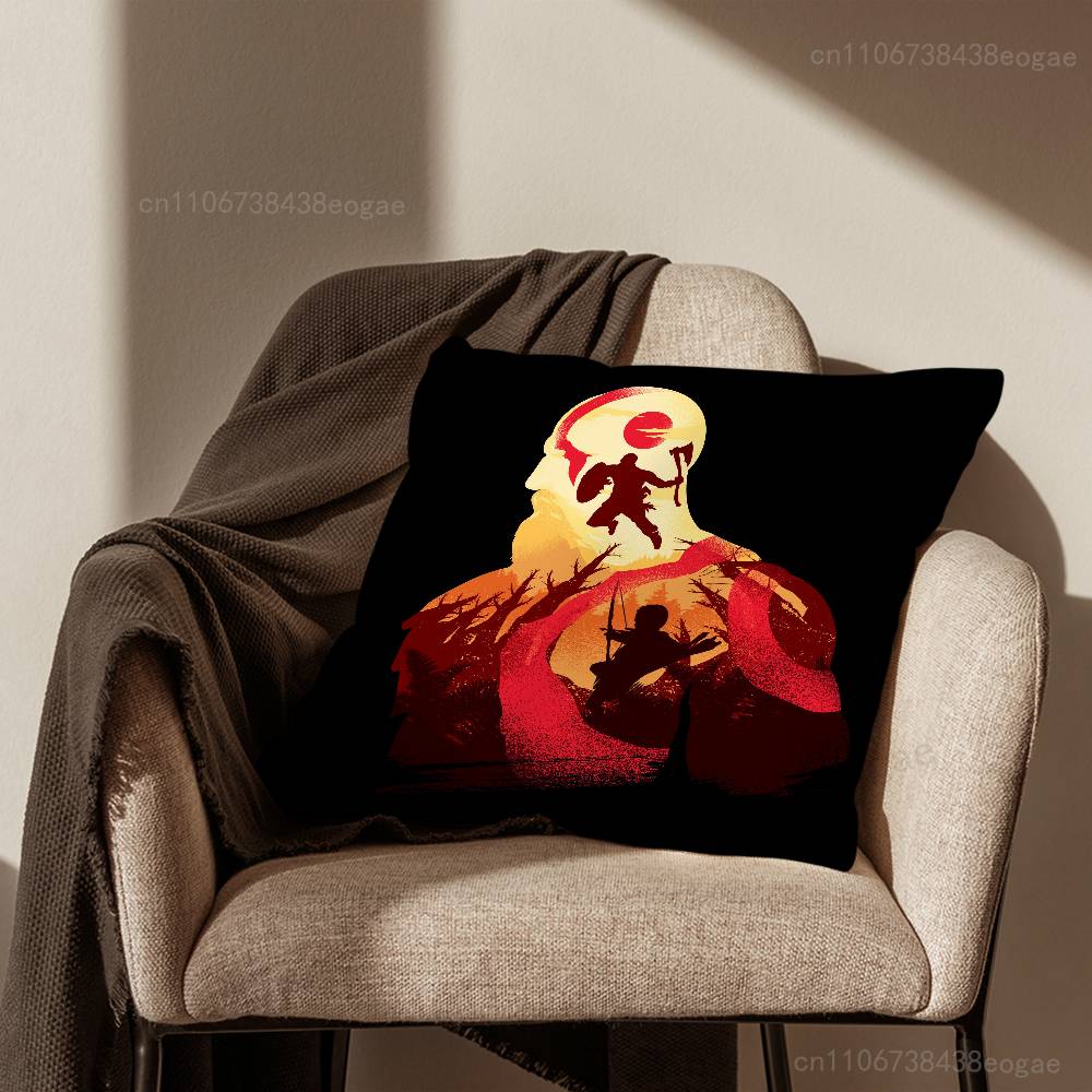 Funda de Cojín Decorativa Genial del Juego G-God OF W-War Para 45x45cm,55x55cm,30x30cm Para Decoración de Dormitorio en Casa y Protector