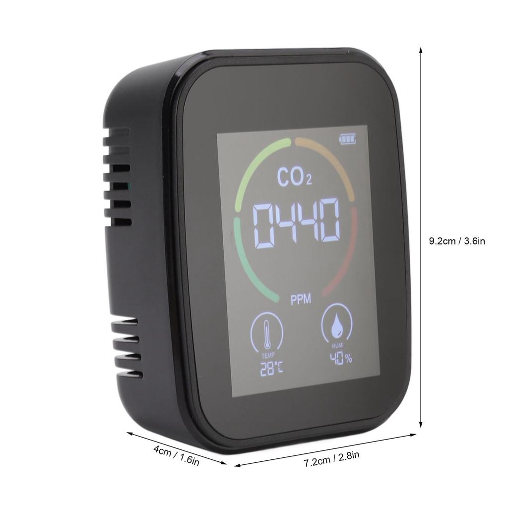 Indoor Quality Monitor Co2 Carbon Dioxide Detector TVOC Temperature Humidity Quality Detector