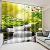 Natural Scenery Forest Landscape Waterfall Drapes Blinds Ideal for Family Room Bed Room Bathroom Kicthen Door Home Decoration