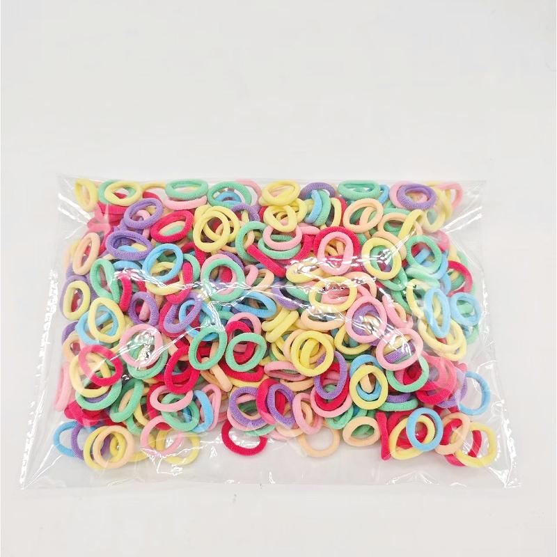 

500 шт. Женские Девичьи Разноцветные Нейлоновые Эластичные Резинки для Волос для Хвоста Маленькие Резинки Резинки Скранчи Аксессуары для Волос 500pcs сливовый