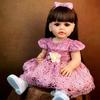 Lifelike Reborn Baby Girl Doll Full Silicone Vinyl Body 55 Cm /22 Inch Realistic Princess Doll Reborn Toy Gifts Suit Kids 3+ Years