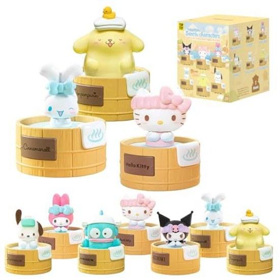 TOP TOY Sanrio Characters Kurukuru Onsen Series 1 Piece Gachapon Blind Box Figure Sofubi