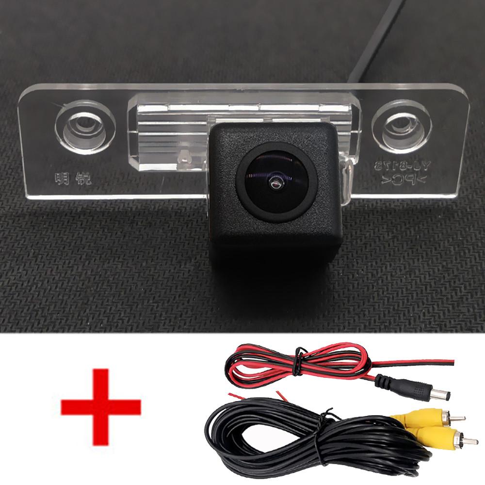 AHD Fisheye 12LED Dynamic Trajectory Car Rear View Camera For Skoda Octavia 5 A5 2008 2009 2010 2011 2012 2013 2014 2015